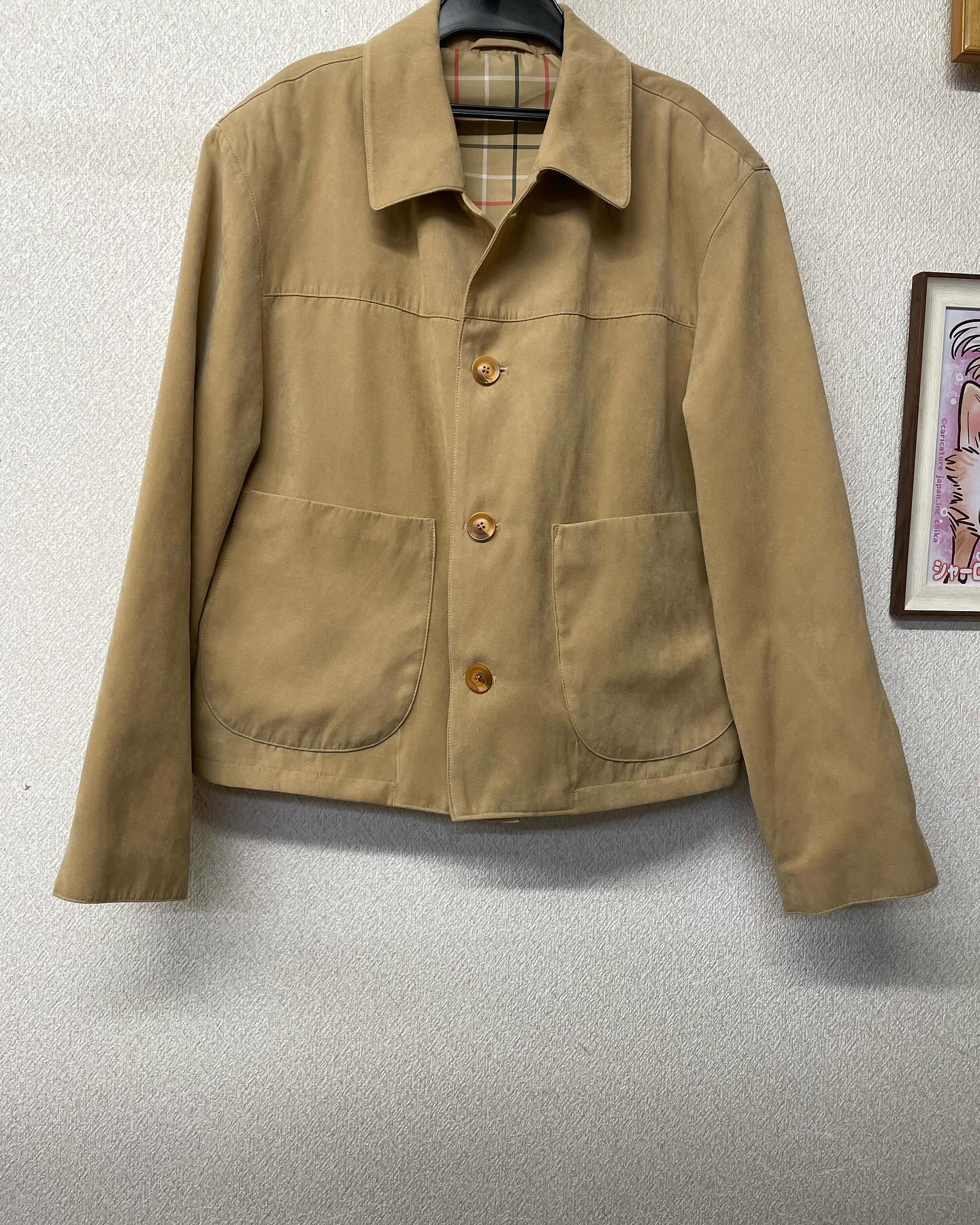 古着のハーフコート🧥の丈20cmカットのお直しご依頼、