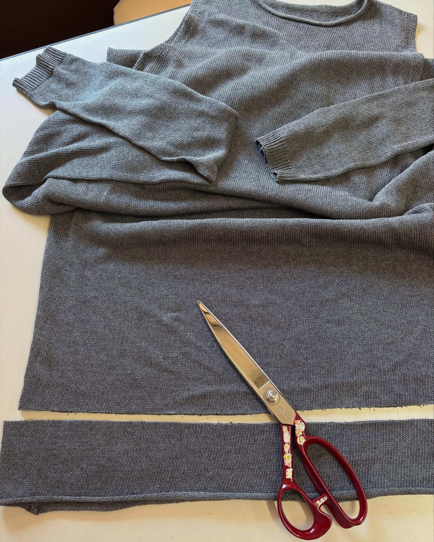 サマーニットに丈直し👗✨