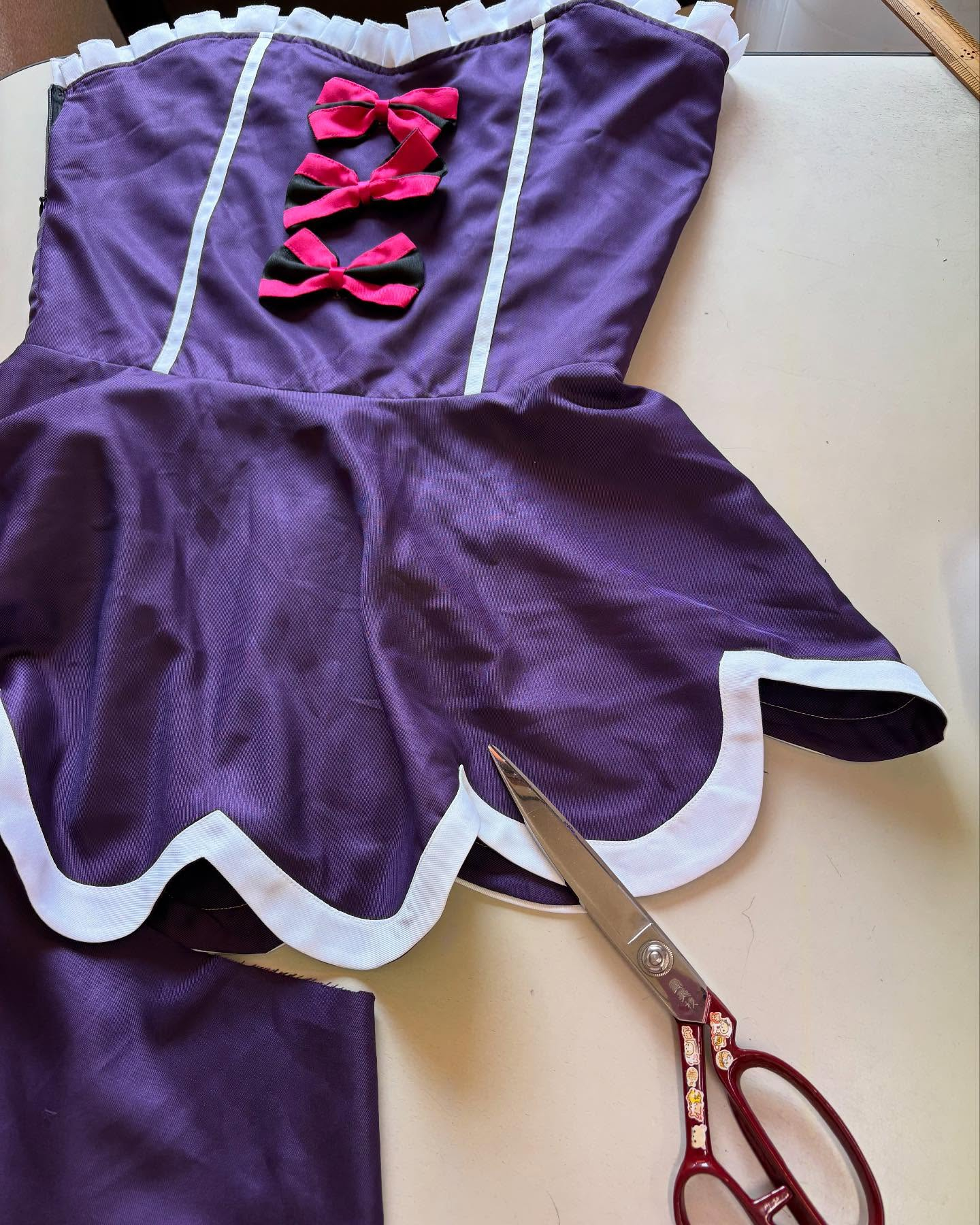 コスプレ衣装の丈直し✂️🧵