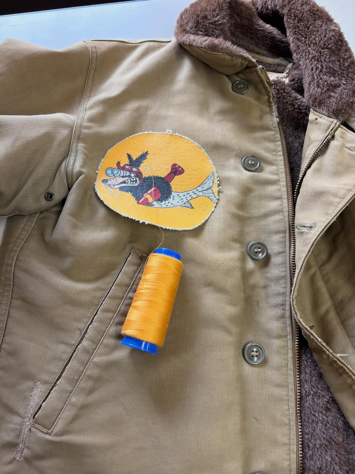 ワッペン縫い付け🧵🪡