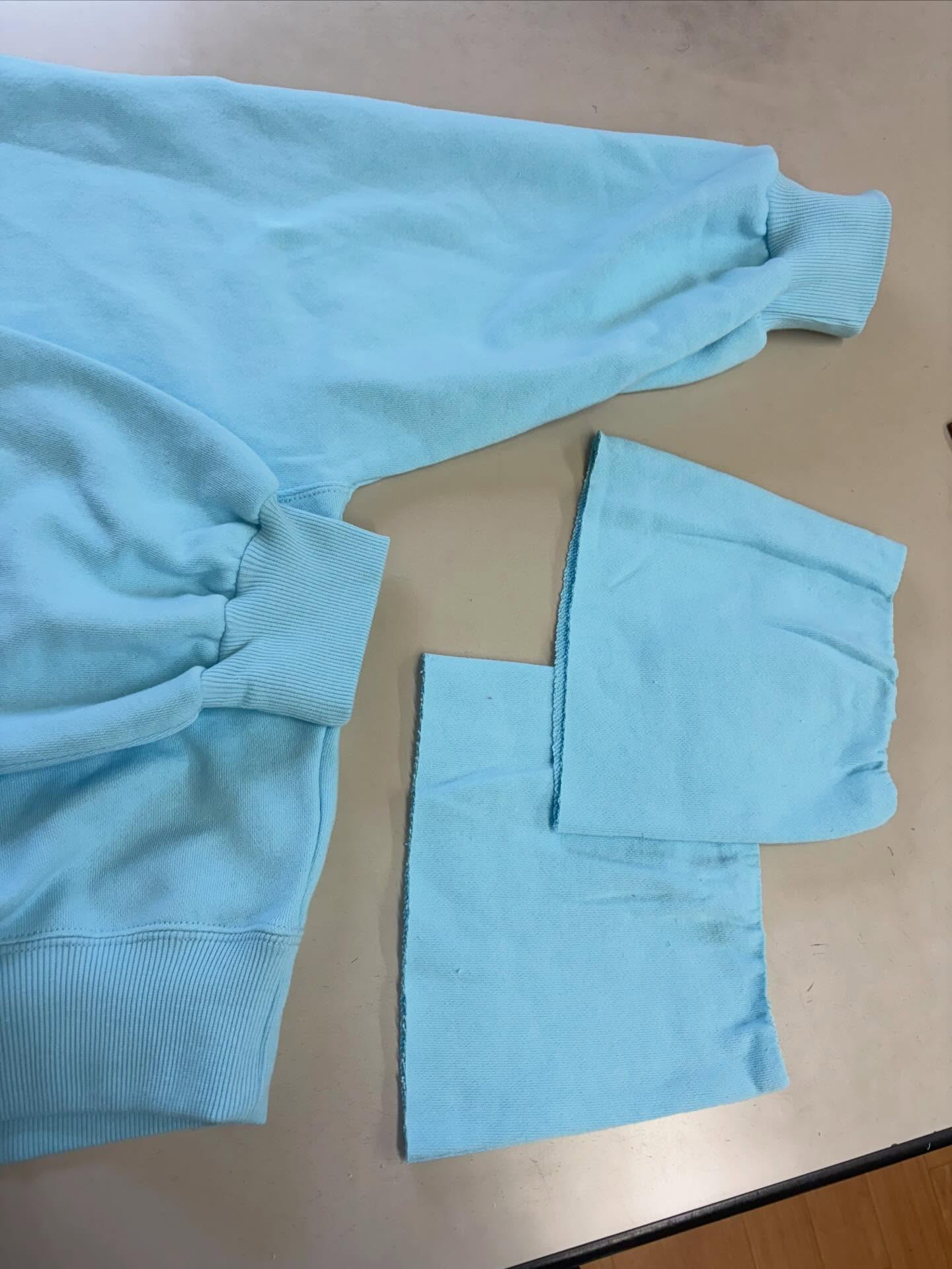 袖丈カット✂️🧵🪡