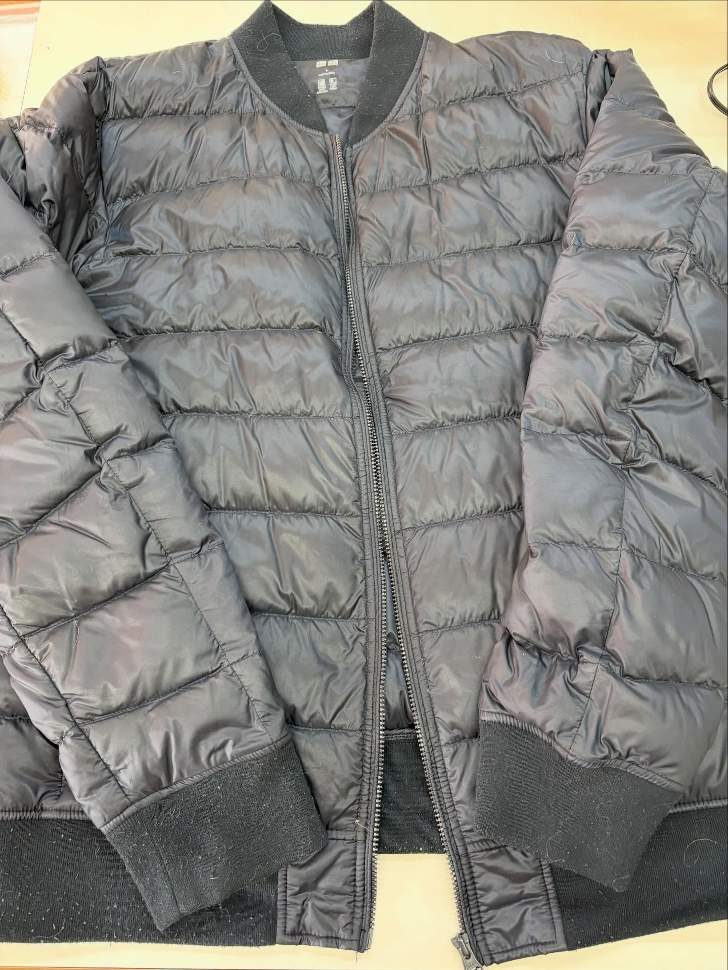 ダウンをベストにリメイク✂️🧵