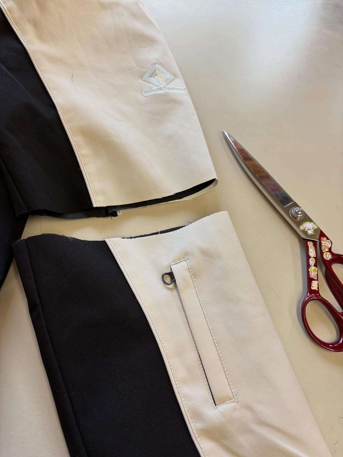 スノーウェアのお直し✂️🧵🪡