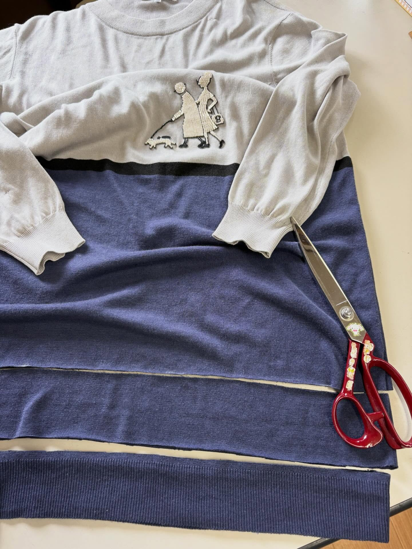 ワンピをチュニックへ✂️🧵🪡