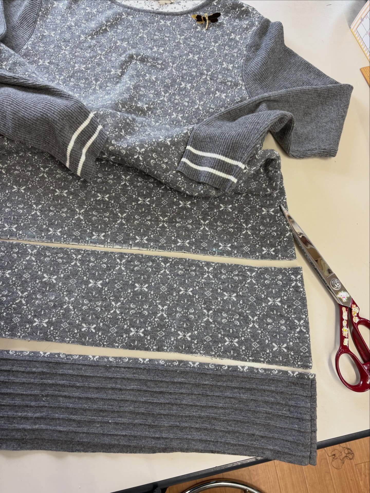 ワンピをチュニックへ✂️🧵🪡