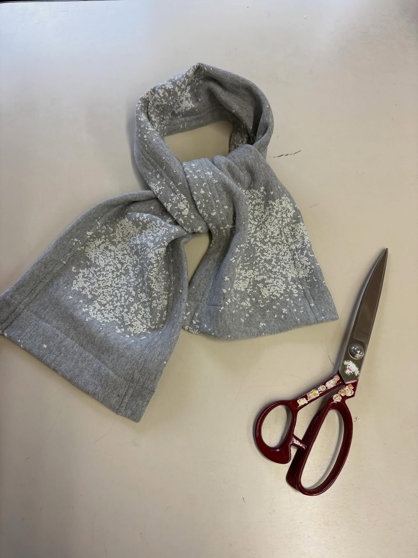 スウェット素材の丈詰め✂️