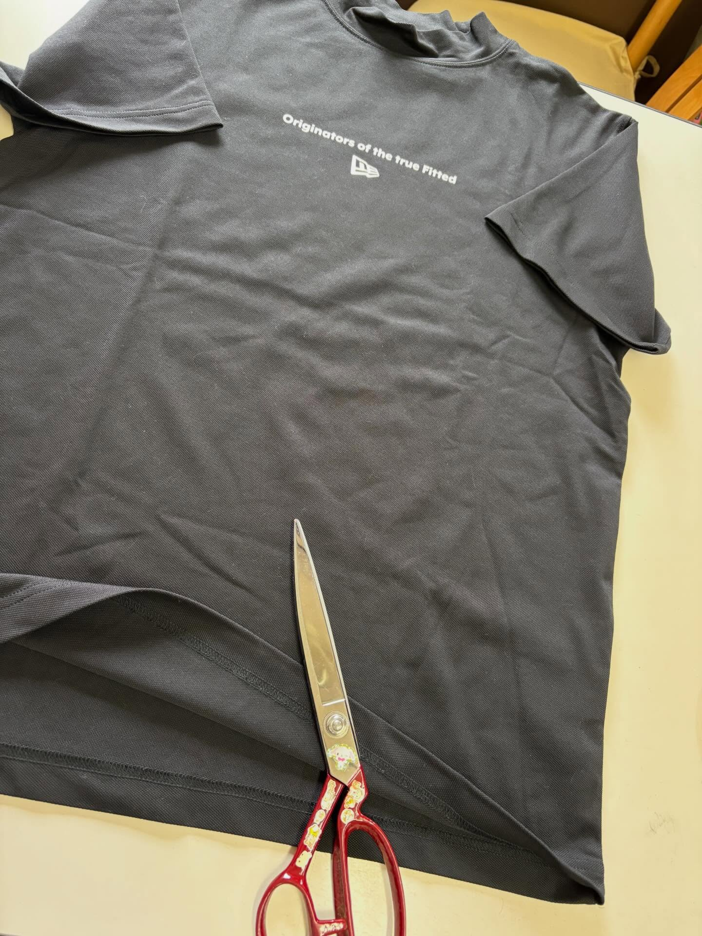 Tシャツ着丈直し✂️👕