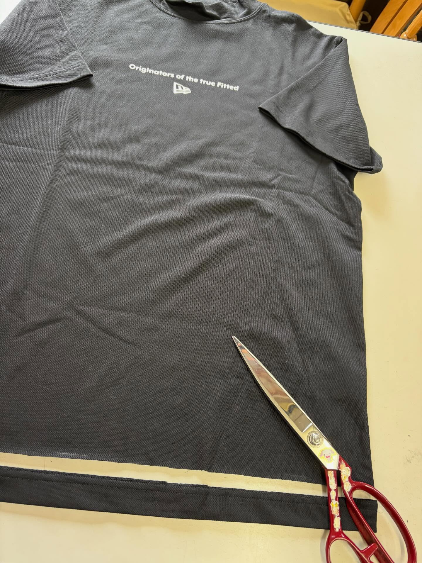 Tシャツ着丈直し✂️👕