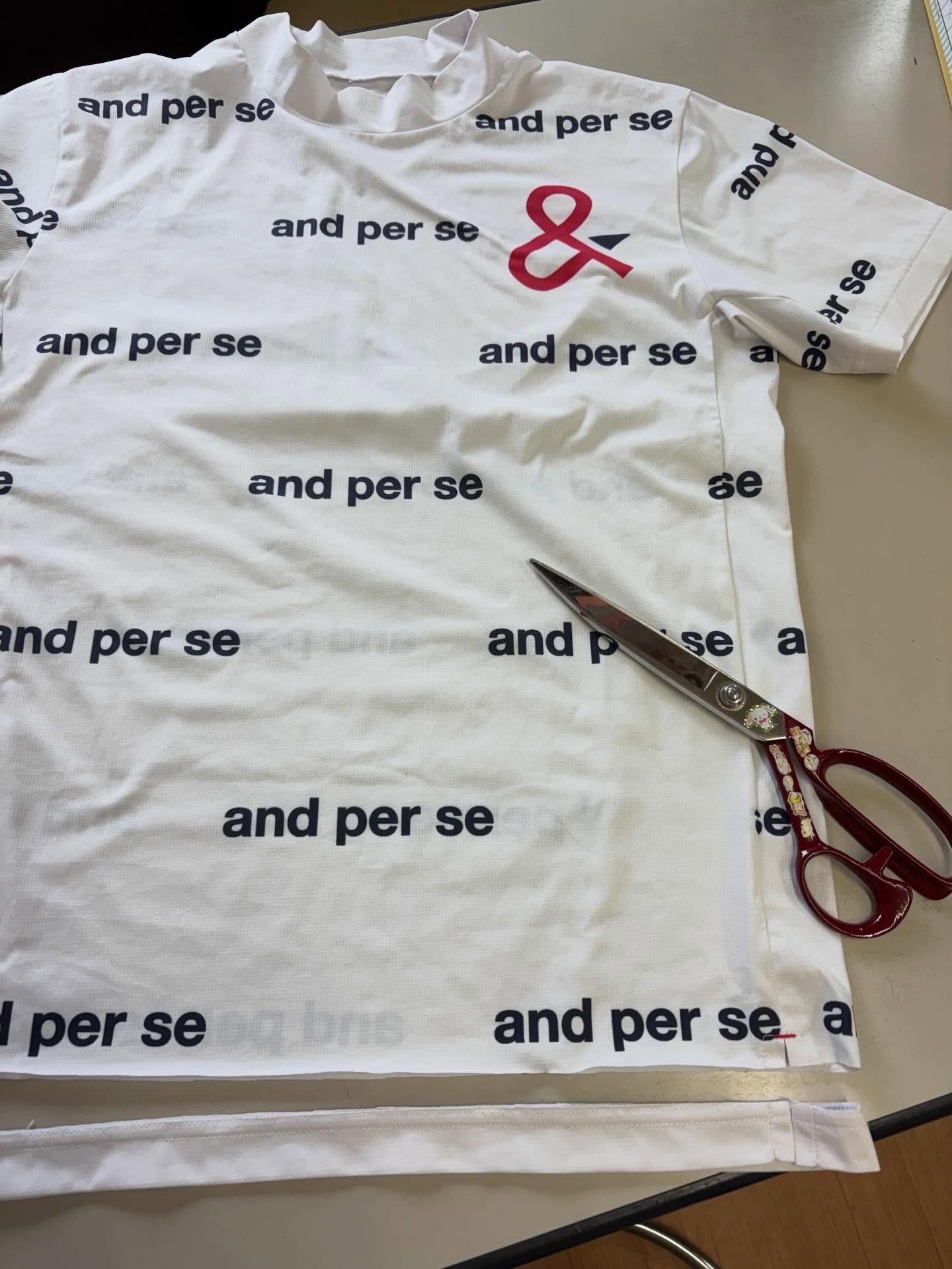 Tシャツ着丈直し✂️👕