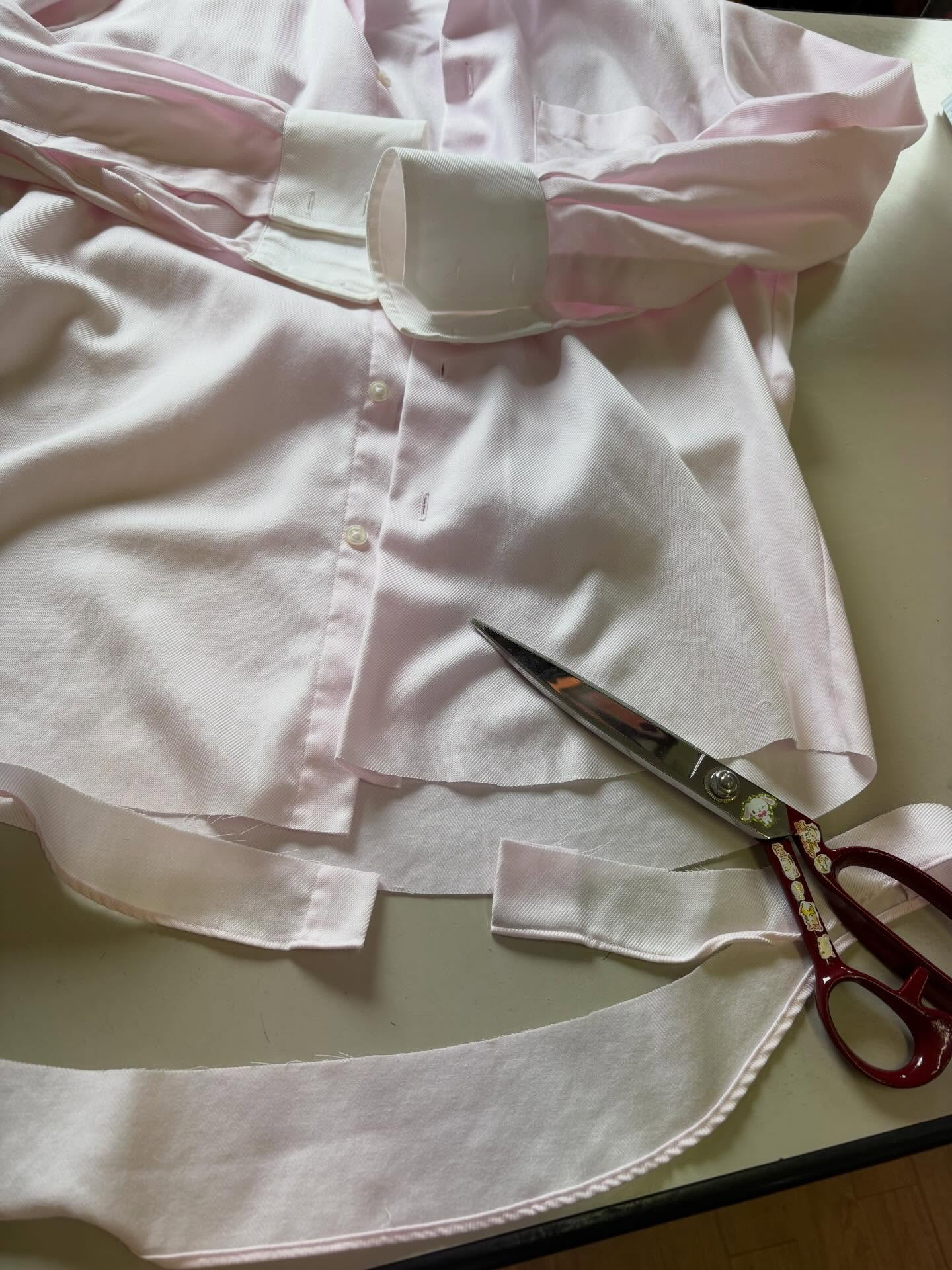 シャツの丈カット👔✂️