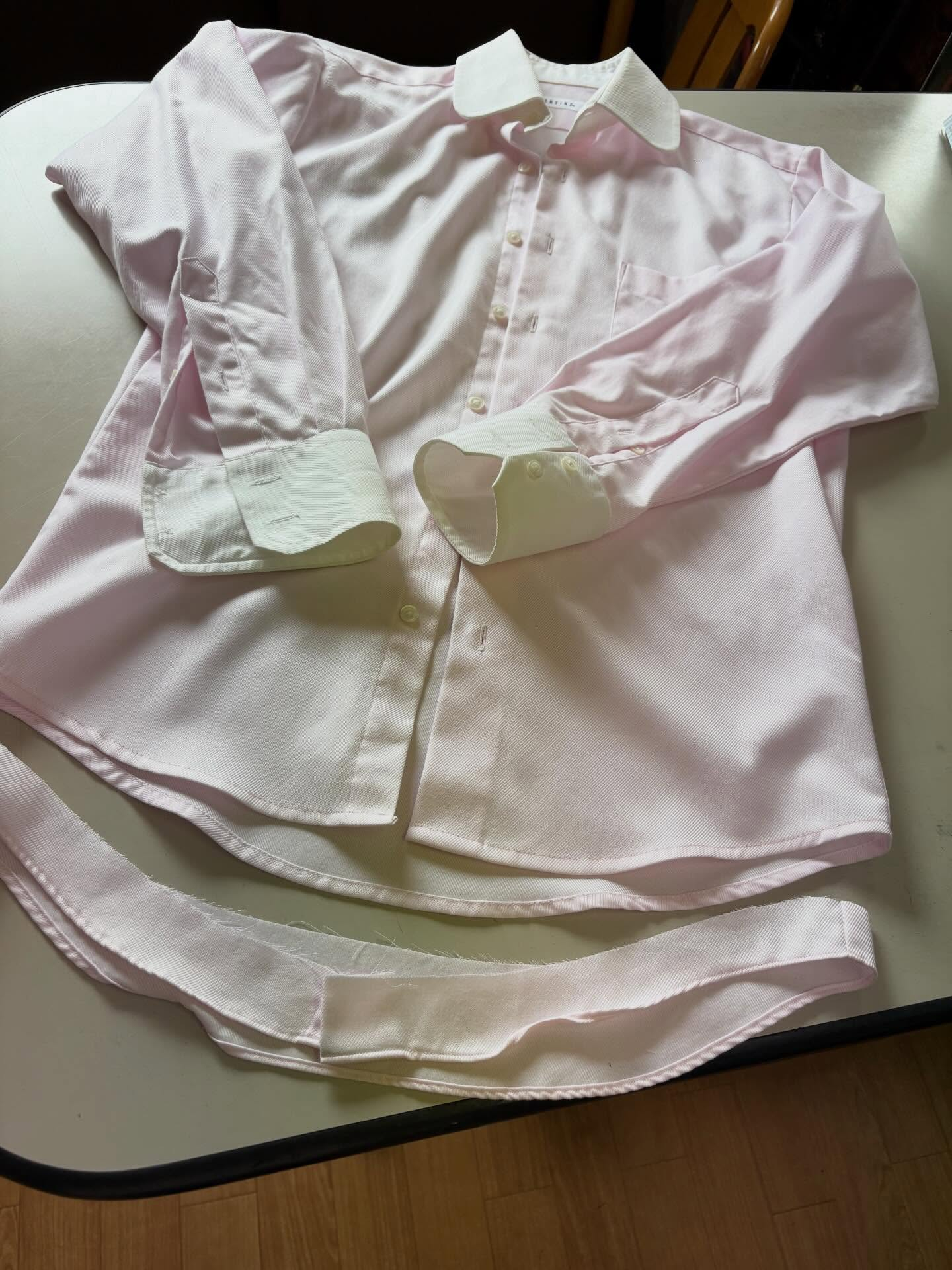 シャツの丈カット👔✂️