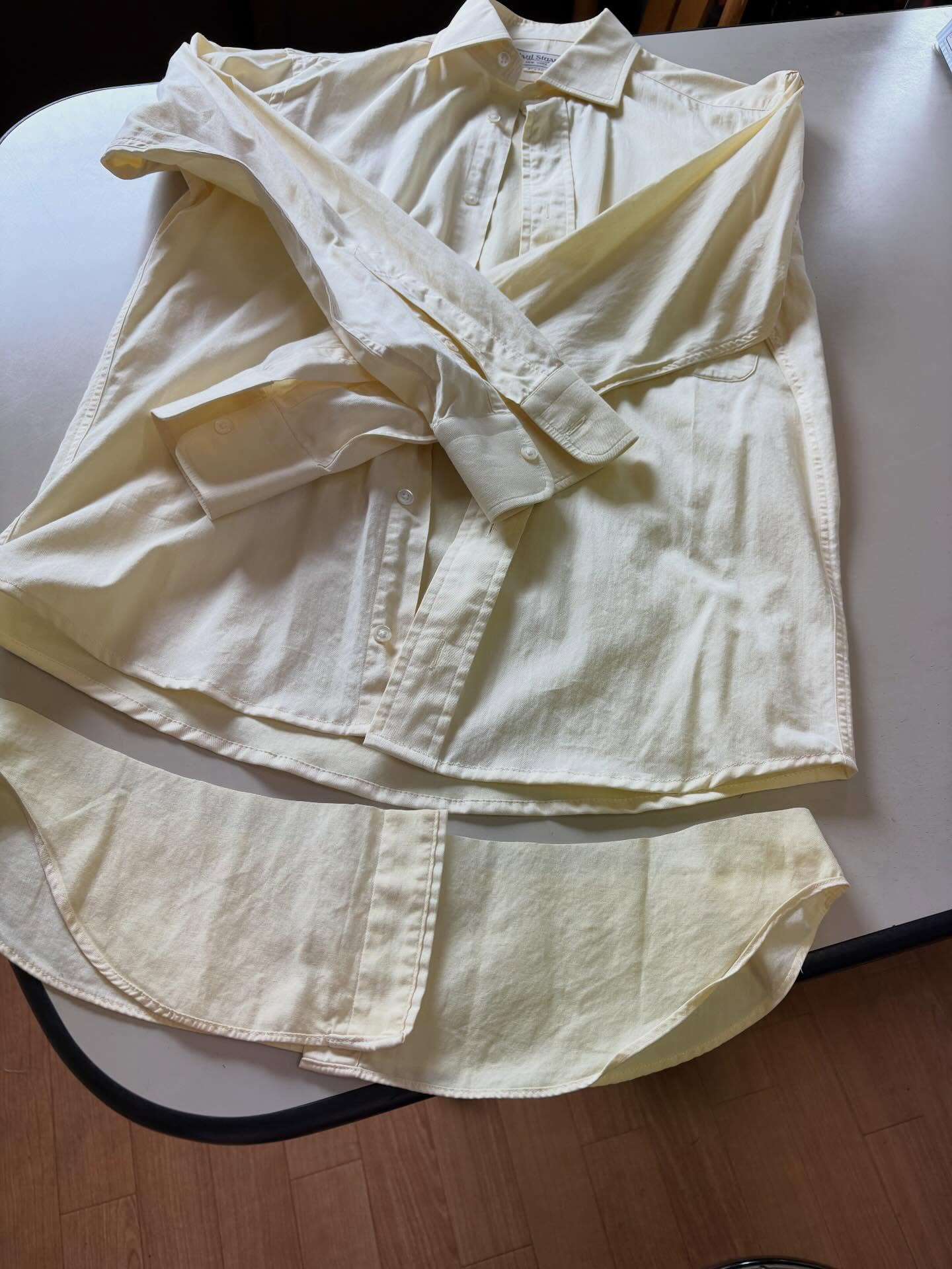 シャツの丈カット👔✂️