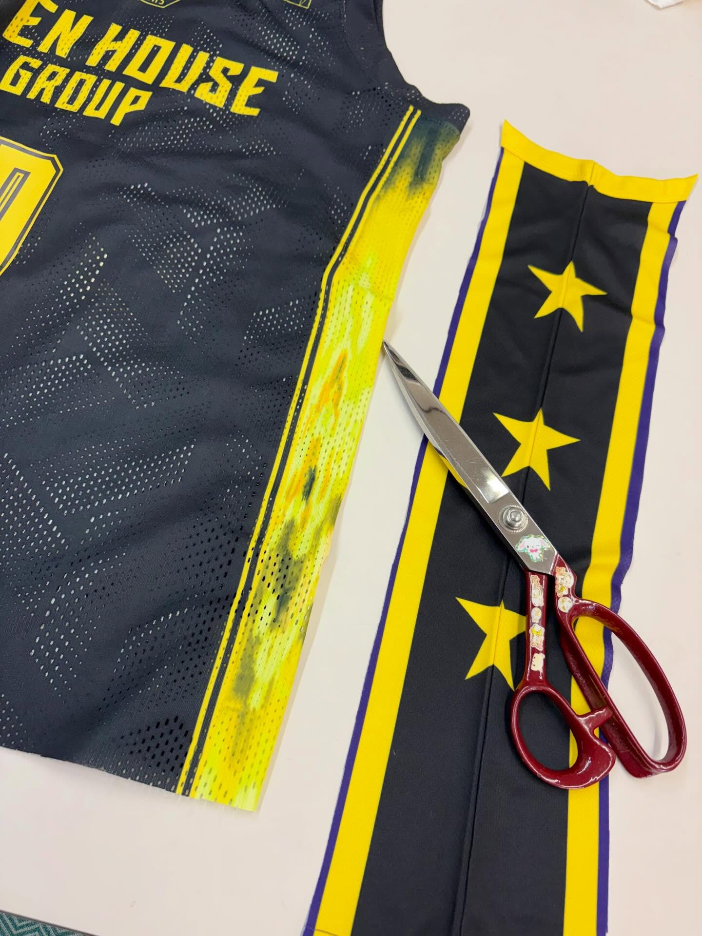 バスケユニフォーム🏀のサイズアップ✂️