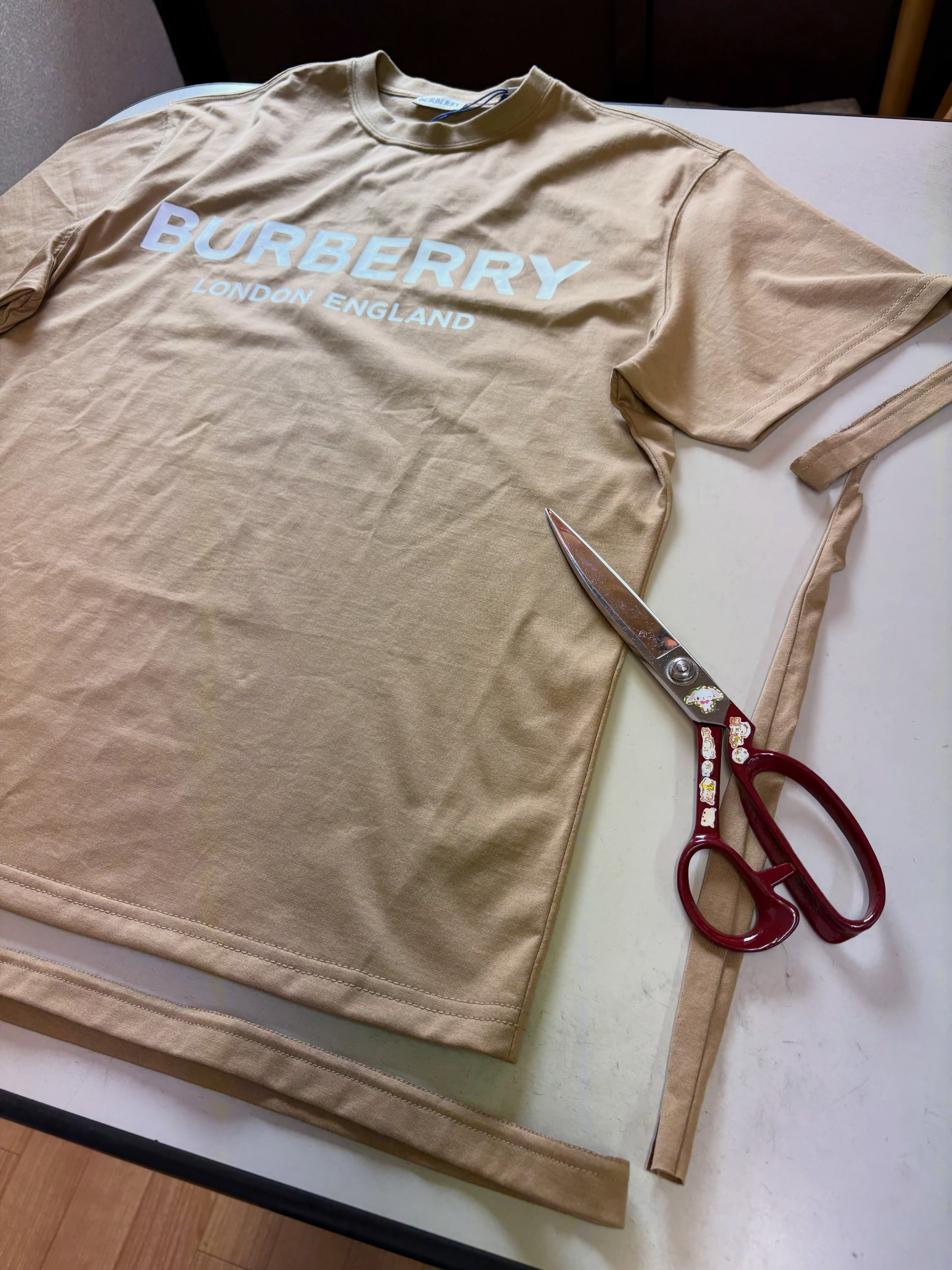 Tシャツのサイズ直し✂️