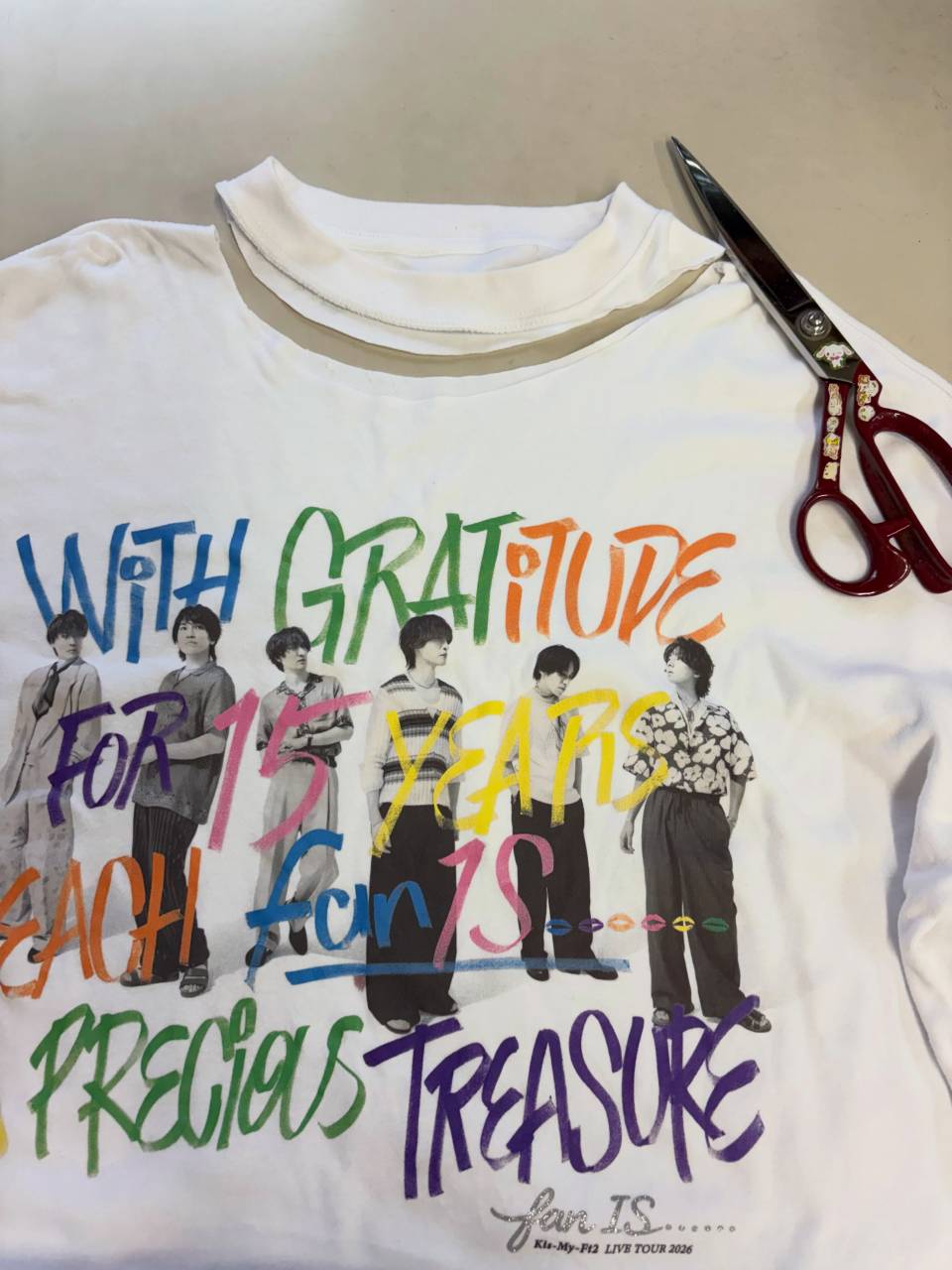 推しTシャツリメイク✂️